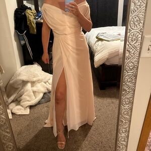 Beautiful blush chiffon dress